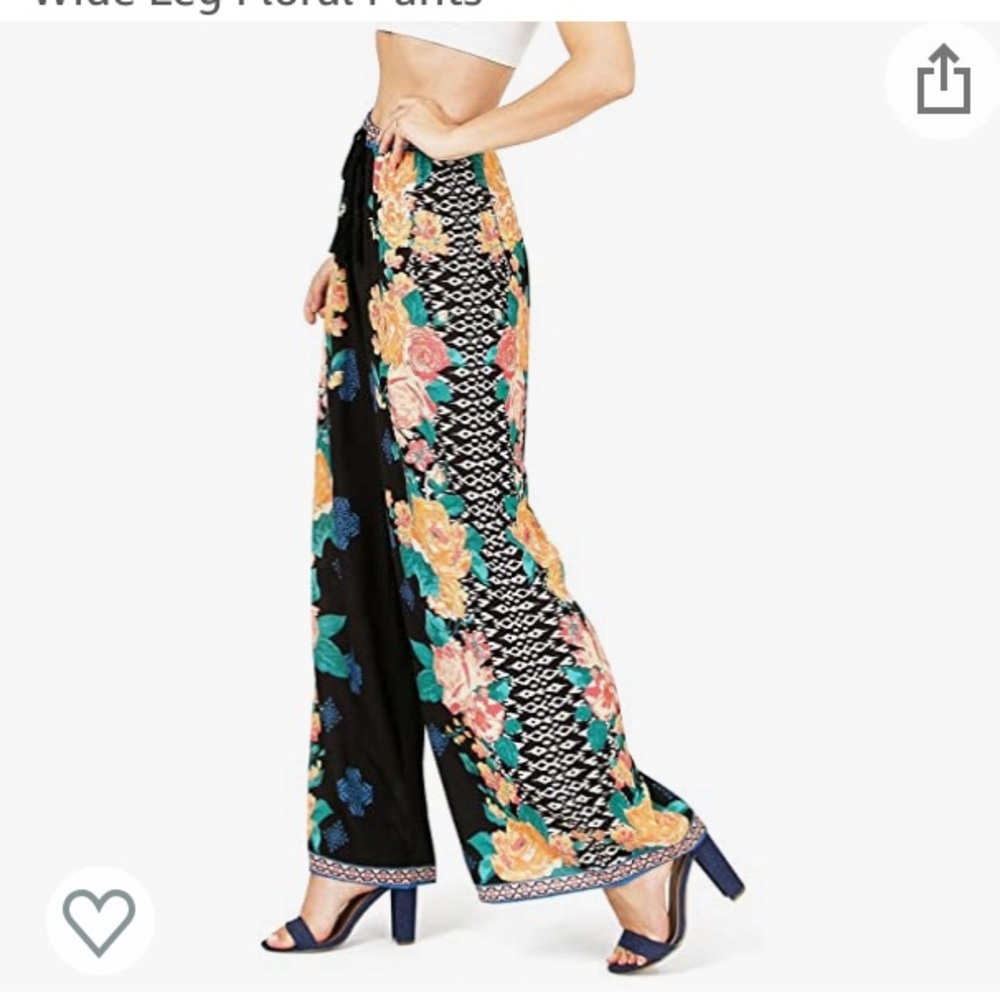 COPY - Flying Tomato High Waist Wide Leg Floral Pants L